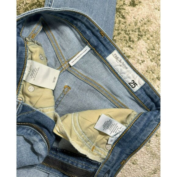 Rag & Bone Nina High Rise Skinny Jean Light Wash Size 25 - Picture 6 of 7